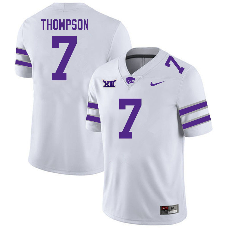 #7 Skylar Thompson Kansas State Wildcats Fotball Jerseys Stitched Sale-White